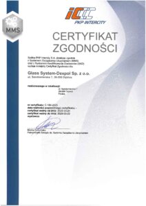 Certyfikat zgodności z PKP Intercity